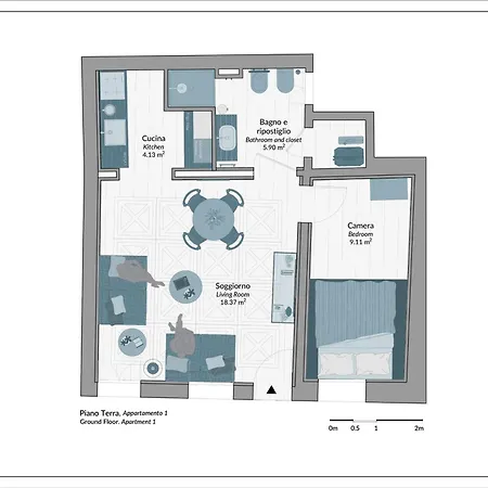 La Caorlina - Pied A Terre Апартаменты *